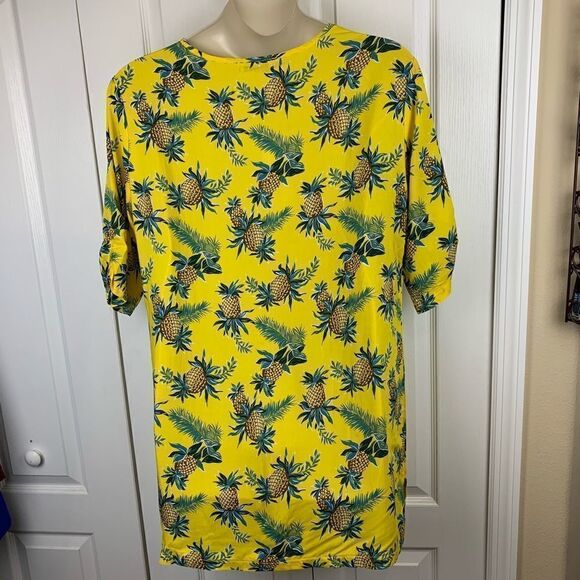 Styleword Pineapple Print Dress - Picture 3 of 4